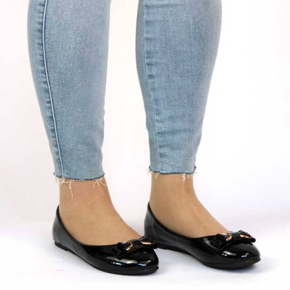 ​Balerini de dama, negri cu talpa usoara  2017-9-BLACK, Marime (12): 36* - 3- Roveli