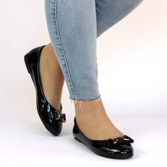 ​Balerini de dama, negri cu talpa usoara  2017-9-BLACK, Marime (12): 36* - 5- Roveli