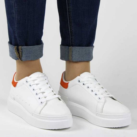 Pantofi sport casual de dama cu platforma 6100-ORANGE, Marime (12): 37 - 3- Roveli Pantofi sport casual de dama cu platforma 6100-ORANGE, Marime (12): 37 - 3- Roveli