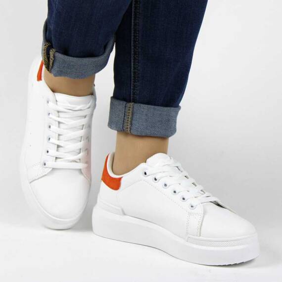 Pantofi sport casual de dama cu platforma 6100-ORANGE, Marime (12): 37 - 4- Roveli Pantofi sport casual de dama cu platforma 6100-ORANGE, Marime (12): 37 - 4- Roveli