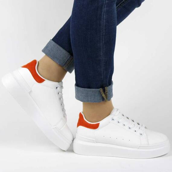 Pantofi sport casual de dama cu platforma 6100-ORANGE, Marime (12): 37 - 5- Roveli Pantofi sport casual de dama cu platforma 6100-ORANGE, Marime (12): 37 - 5- Roveli