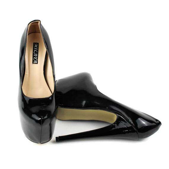 Pantofi de dama cu platforma inalta si toc ascutit RMD-5F5627-1-BLACK, Culoare (12): Negru, Marime (12): 36* - 4- Roveli