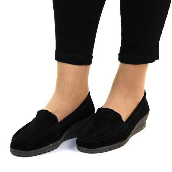 ​Mocasini de dama din piele naturala , negri A286-1-BLACK, Culoare (12): Negru, Marime (12): 37 - 3- Roveli