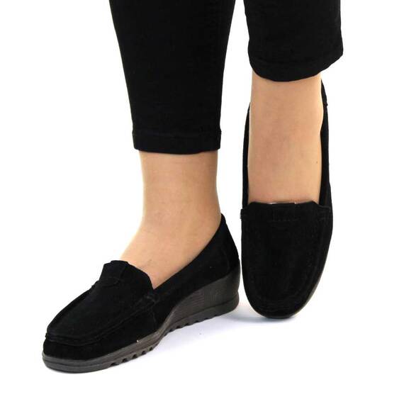 ​Mocasini de dama din piele naturala , negri A286-1-BLACK, Culoare (12): Negru, Marime (12): 37 - 2- Roveli