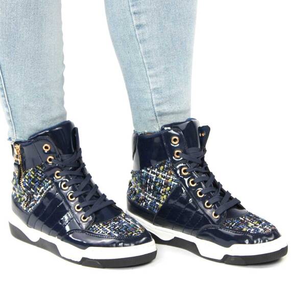 ​Ghete dama lacuite cu talpa cusuta, joasa, pentru tinute casual-sport JD-D72-BLUE, Culoare (12): Albastru, Marime (12): 40 - 3- Roveli