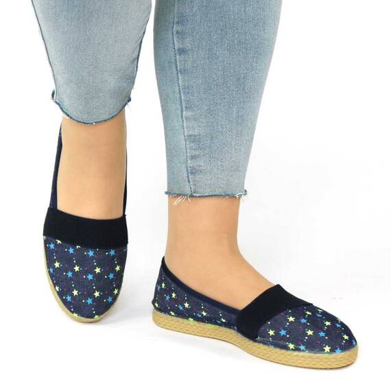 Espadrile de dama comode cu bareta elastica ZJ-13-BLUE, Culoare (12): Galben, Marime (12): 37* - 4- Roveli