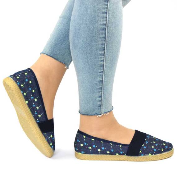 Espadrile de dama comode cu bareta elastica ZJ-13-BLUE, Culoare (12): Galben, Marime (12): 37* - 5- Roveli