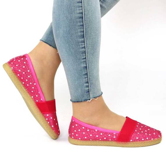 Espadrile de dama comode cu bareta elastica ZJ-13-PLUM, Culoare (12): Rosu, Marime (12): 36* - 5- Roveli