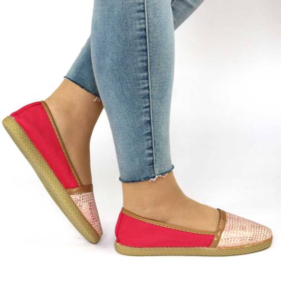 Espadrile de dama comode cu paiete ZJ-20-WATERMELON, Culoare (12): Roz, Bej, Fucsia, Marime (12): 41* - 5- Roveli