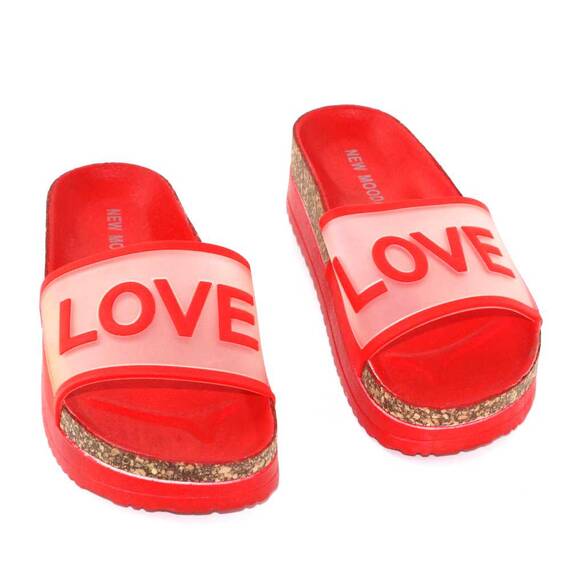 Papuci de dama,usori si comozi 00112-RED, Culoare (12): Rosu, Marime (12): 40 - 2- Roveli