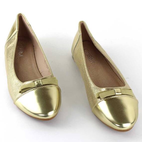 Balerini de dama,comozi si usori GRS-1922-GOLD, Culoare (12): Auriu, Marime (12): 39* - 2- Roveli