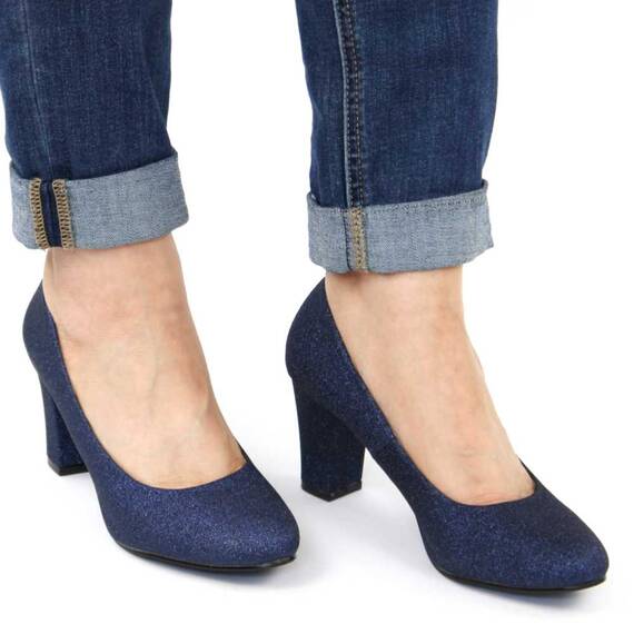Pantofi eleganti de dama, cu toc inalt RD21-1-NAVY/BLUE, Culoare (12): Bleumarin, Marime (12): 35 - 4- Roveli