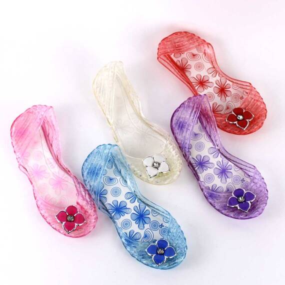 Balerini de copii, moi si usori, cu floare  F-65-BLUE, Culoare (12): Albastru, Marime (12): 31 - 2- Roveli