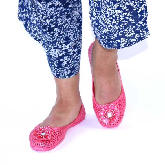 Balerini de dama, din cauciuc, MARGARETA-08-CORAL, Culoare (12): Corai, Marime (12): 38 - 2- Roveli