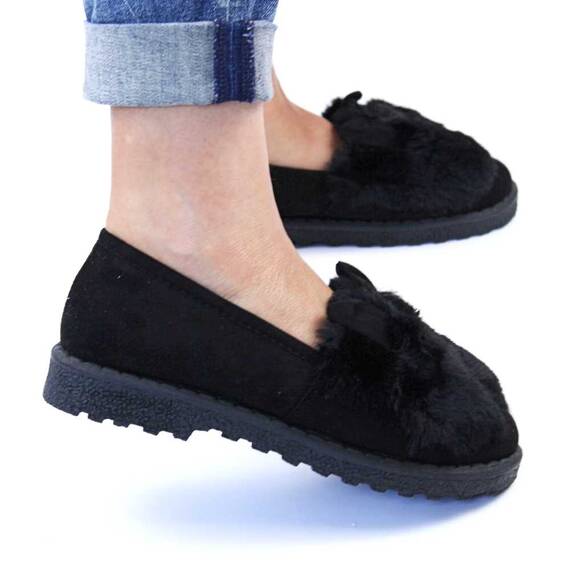 ​Pantofi de dama decorati cu blanita 1617-22-BLACK, Culoare (12): Negru, Marime (12): 40 - 2- Roveli