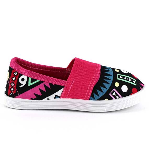 Espadrile de copii, cu imprimeu geometric colorat F-216-FUXIA, Culoare (12): Fucsia, Marime (12): 29 - 4- Roveli
