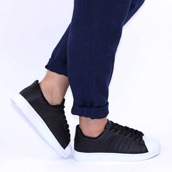 Pantofi casual de dama, cu varful cauciucat, confortabili si usori LB631-1-BLACK/WHITE, Culoare (12): Negru, Marime (12): 37** - 3- Roveli