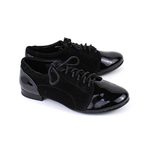 Pantofi de copii, cu varf si calcai din lac B30-1-BLACK, Culoare (12): Negru, Marime (12): 32 - 3- Roveli