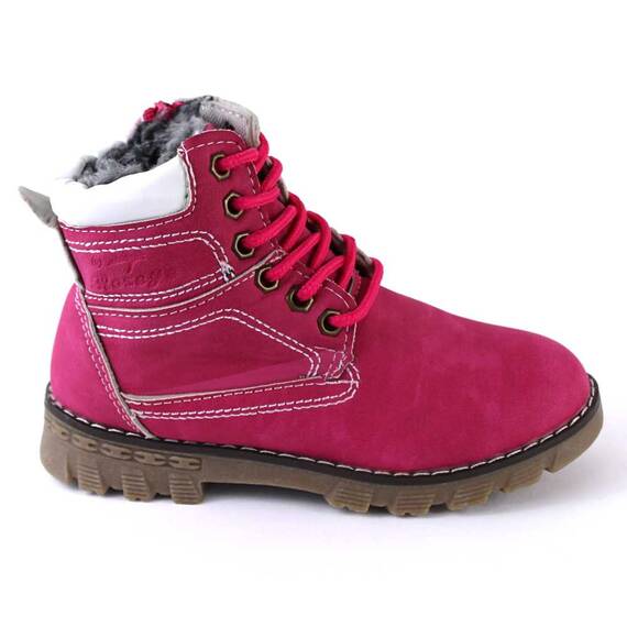 Ghete de copii, scurte,  imblanite, cu talpa usoara Y-3-PINK, Culoare (12): Alb, Roz, Marime (12): 33 - 3- Roveli