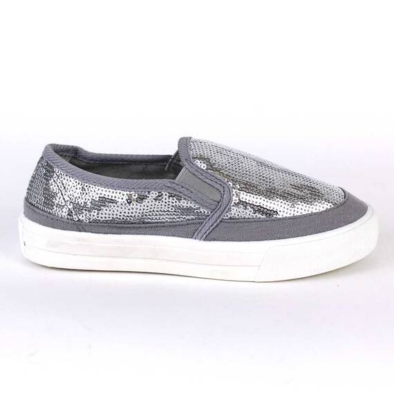 ​Espadrile de copii cu paiete, comode si usoare A5-SILVER, Culoare (12): Argintiu, Alb, Marime (12): 32 - 4- Roveli