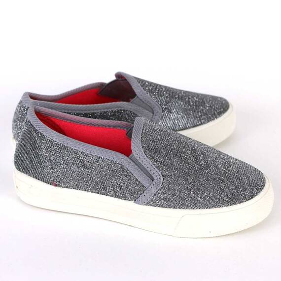 Espadrile de copii cu sclipici, comode si usoare A1-GREY, Culoare (12): Argintiu, Alb, Marime (12): 35 - 2- Roveli