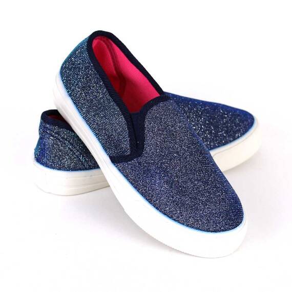 Espadrile de copii cu sclipici, comode si usoare A1-BLUE, Culoare (12): Alb, Albastru, Marime (12): 35 - 3- Roveli