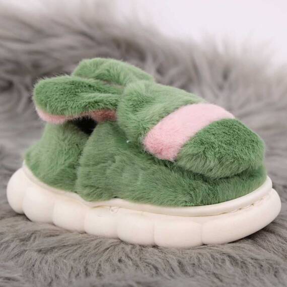 Papuci de copii, de casa, voluminosi, stil mocasini A608-GREEN, Culoare (12): Verde, Marime (12): 30-31 - 3- Roveli