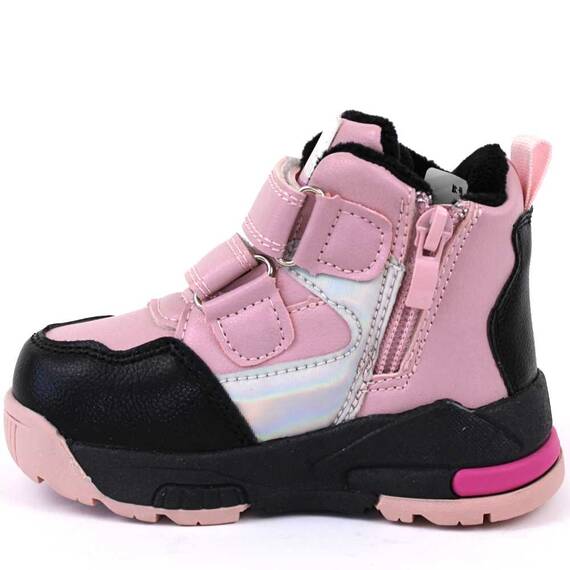 Ghetute de copii, imblanite, potrivite stilului sport B55-PINK, Culoare (12): Negru, Roz, Marime (12): 27 - 5- Roveli