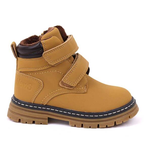 Ghete de copii, tip insulated, imblanite, cu talpa antiaaderenta B-66-CAMEL, Culoare (12): Camel, Marime (12): 34 - 3- Roveli