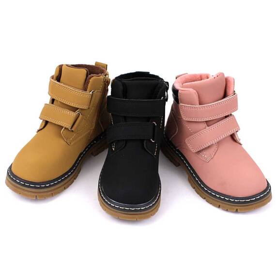 Ghete de copii, tip insulated, imblanite, cu talpa antiaaderenta B-66-CAMEL, Culoare (12): Camel, Marime (12): 34 - 2- Roveli