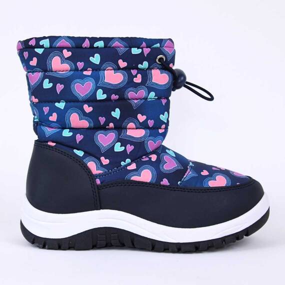 Cizme de copii, imblanite, cu modele geometrice 528-3-BLUE/PINK, Culoare (12): Albastru, Roz, Marime (12): 35 - 2- Roveli