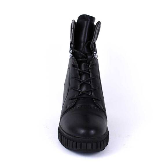 Ghete de dama cu platforma si toc ascuns, comode 5503-BLACK, Culoare (12): Negru, Marime (12): 38 - 2- Roveli
