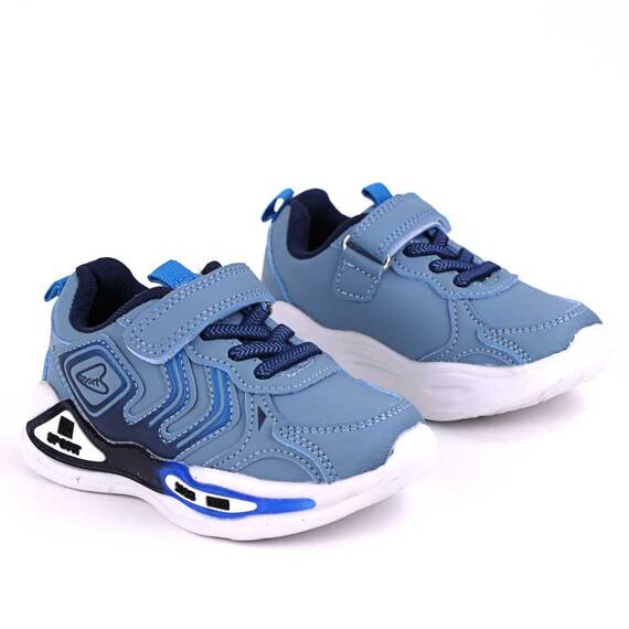 Sneakers  confortabil, pentru copii, cu talpa usoara V2025-BLUE, Culoare (12): Bleumarin, Marime (12): 29 - 2- Roveli