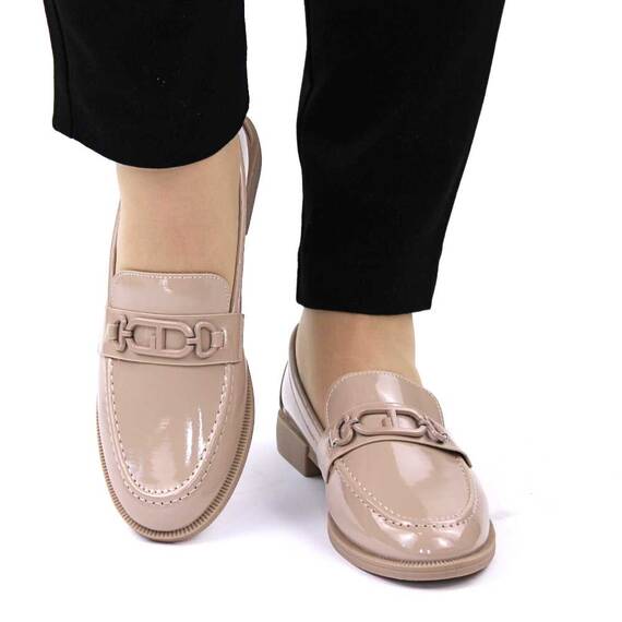 ​Mocasini de dama , comozi si usori , cu accesoriu GBD-1-APRICOT, Culoare (12): Apricot, Marime (12): 36** - 5- Roveli