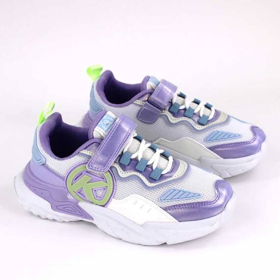 Sneakers confortabil, pentru copii, cu talpa voluminoasa  A525-PURPLE, Culoare (12): Bleu, Marime (12): 35 - 2- Roveli
