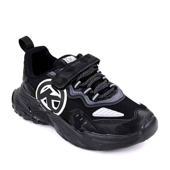 Sneakers confortabil, pentru copii, cu talpa voluminoasa  A525-BLACK, Culoare (12): Gri, Marime (12): 33 - 3- Roveli