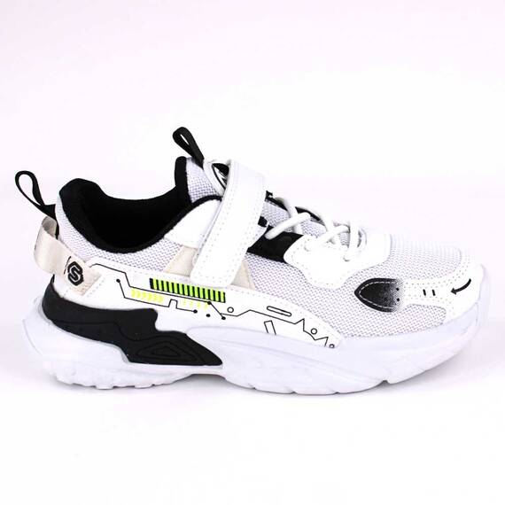Sneakers confortabil, pentru copii, cu talpa voluminoasa  A526-WHITE, Culoare (12): Verde neon, Marime (12): 35 - 3- Roveli