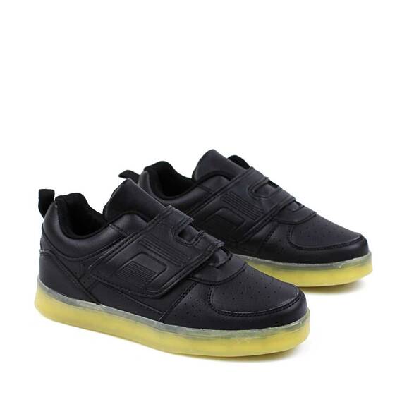 Pantofi sport de copii , comozi si practici LB-687-BLACK, Culoare (12): Negru, Marime (12): 31 - 2- Roveli