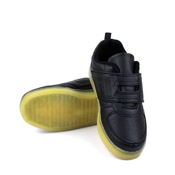 Pantofi sport de copii , comozi si practici LB-687-BLACK, Culoare (12): Negru, Marime (12): 32 - 3- Roveli