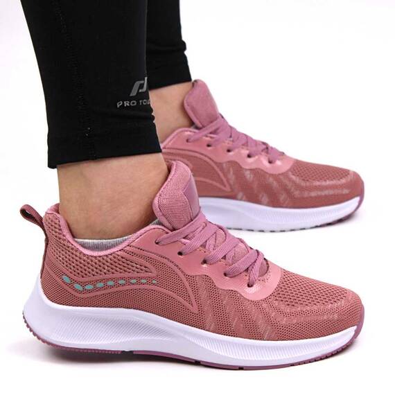 Sneakers de dama cu talpa din spuma , usori si comozi 605-PINK, Culoare (12): Roz, Marime (12): 37** - 3- Roveli