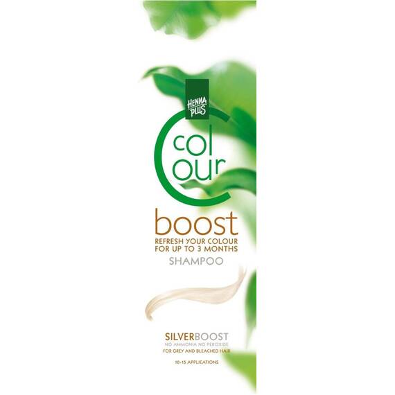 Sampon colorant, Colour Boost Silver, Hennaplus, 200 ml - - Roveli
