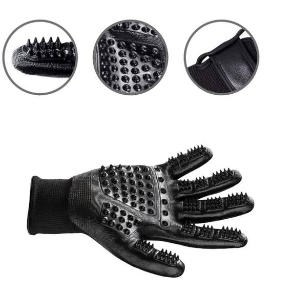 Set 2 manusi pentru periat si masat animale de companie - 4- Roveli