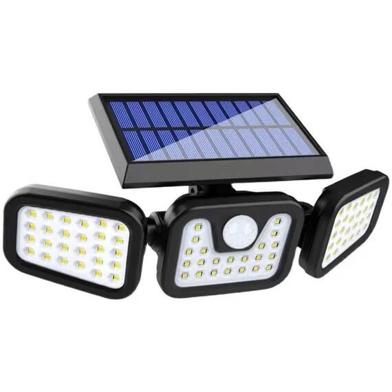 Lampa solara LED COB cu senzor de miscare si lumina, rotatie 360 ​​de grade : Putere - 15W, Set - 1 buc - - Roveli