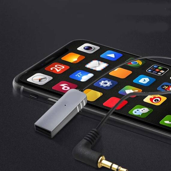 Adaptor telefon QH10, 3.5mm, Handsfree, Bluetooth 5.0 - 5- Roveli