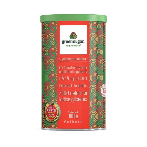 Green Sugar Pulbere 1 kg Laboratoarele Remedia - - Roveli