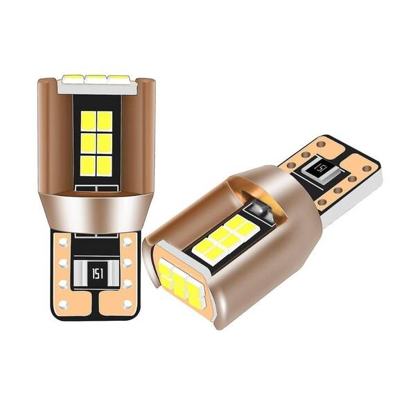 Set 2 becuri auto LED 18SMD, T10 W5W, canbus, 6000K, 12V, 1000lm - 4- Roveli