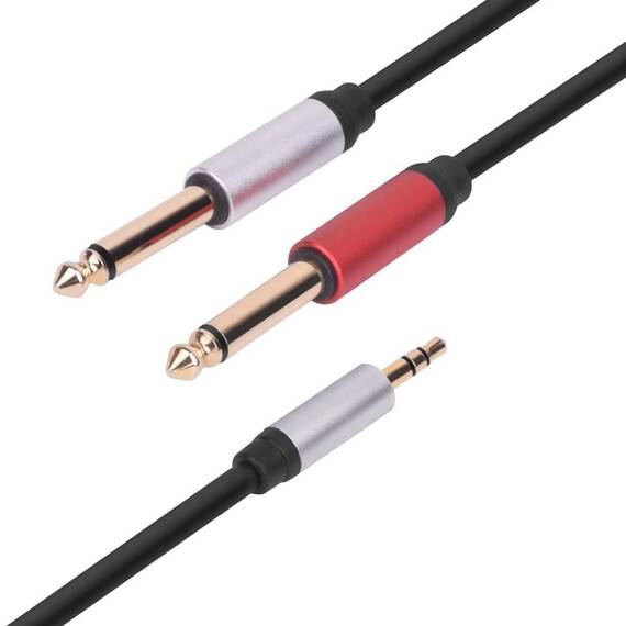 Cablu audio QHD725, mufa mono, 2m, 3.5mm - 3- Roveli