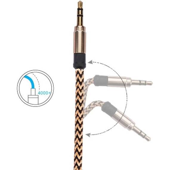 Cablu auxiliar audio, DYW08, 3.5mm, 1.5 metri - 2- Roveli