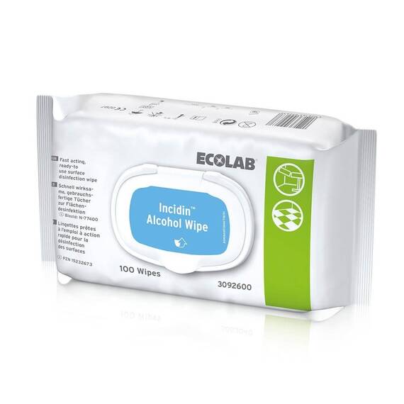 Servetele dezinfectante cu alcool Incidin Alcohol Wipes, Ecolab - - Roveli
