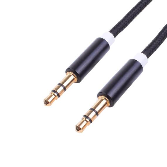 Cablu audio auxiliar QT200, 1m, 3.5mm - 3- Roveli